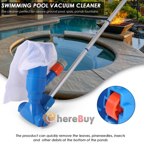 Pool Vacuum for Above Ground Pond & Inground Pools Pool Leaf Vacuum Head w/ Pole - Picture 3 of 41