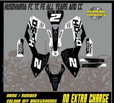 Rebound MX Grafikkit passend für Husqvarna TC TE FC FE alle Jahre und cc