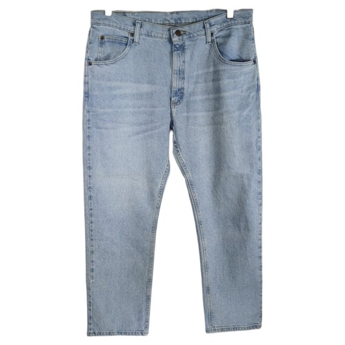 Jean économies Wrangler homme 36x29 bleu clair western cowboy délavé (mesure 38x30)