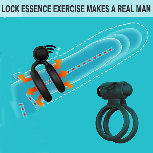 Male Vibrating Cock Ring Waterproof Penis Vibrator Couple Sex-Toy Clit Orgasm - Picture 5 of 18
