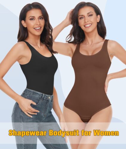 Damen Bauchkontrolle Bodysuit Shaper schmal Ganzkörper Shapewear nahtloser Overall - Bild 6 von 34