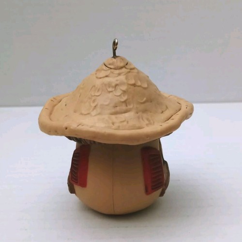 Vintage Mouse Mushroom House Christmas Ornament 1978 Tree Trimmer Hallmark - Picture 4 of 7