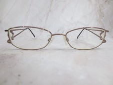 Tura Eyeglasses Frame Mod.185 Women's Gold Metal Full Rim Rectangle 51-17-130