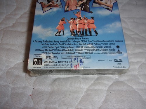 A LEAGUE OF THEIR OWN VHS NEW SEALED WATERMARK MADONNA TOM HANKS GEENA DAVIS - Picture 4 of 9