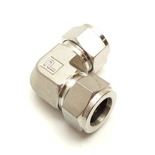 Parker Yor-Lok Elbow Fitting, 90°, 316 Stainless Steel, For 3/4" Tube OD