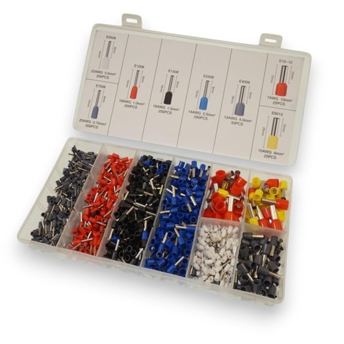 Puntalini Elettrici 1200 Assortimento Capicorda a Norma DIN [0,5-10 mm²] - Foto 1 di 2