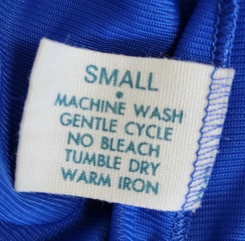 Vintage Lothringen blaues Kleid mit weißem Spitzenbesatz und Reißverschluss vorne Oberteil Größe Small - Bild 12 von 14