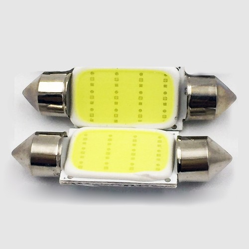 2Pcs COB 39mm Festoon Car Interior LED Light Xenon White Dome Reading Lamp Bulbs - Picture 8 of 12