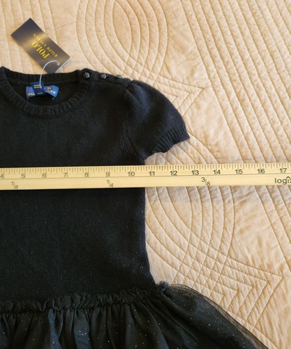 POLO RALPH LAUREN GIRLS 2T HOLIDAY SWEATER/TUTU DRESS NWT!! RETAIL PRICE $135!! - Picture 7 of 11