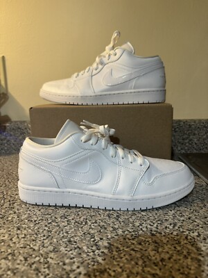 【NIKE】AIR JORDAN 1 LOW WHITE Jordan 1 Low Triple White 2020 for Sale | Authenticity