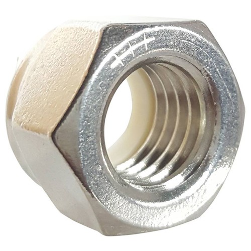 3/8-24 Nylon Lock Nut Stainless Steel 18-8 Elastic Insert Hex Nuts Qty 2500 - Picture 4 of 5