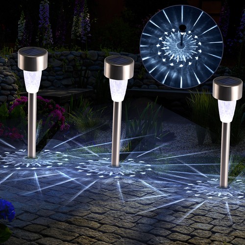 1/2PK Solar Garden Lights Landscape LED Projection Lamp Pathway Yard Waterproof - Picture 18 of 106
