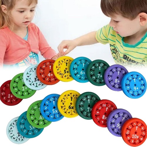 9/18pc Math Facts Fidget Spinners Addition Multiplication Game Educational Toy - Photo 5/24