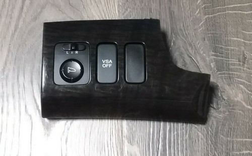 2007-2013 Acura MDX Dash Mirror switch Control trim Molding Dark Woodgrain - Picture 5 of 12