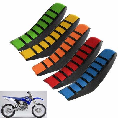 New Universal Motorcycle Dirt Bikes Seat Pad Seat Cushion Cover Pad Black Green