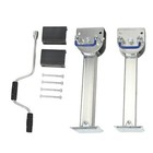 2X Set Stützen Kipper Hochlader Anhänger PKW Stützfuß klappbar Handkurbel 445mm