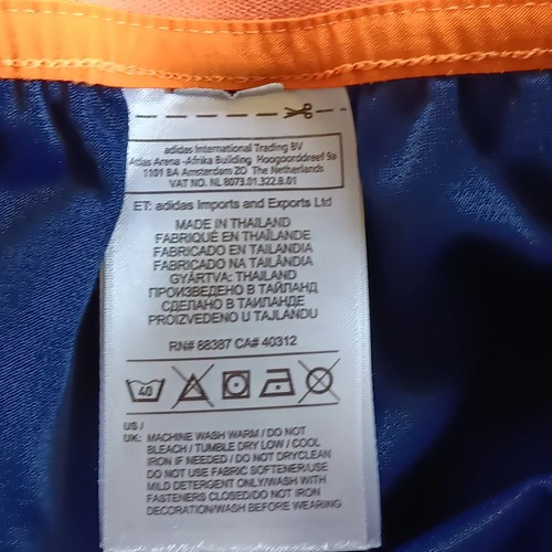 Adidas Youth Boys Elastic Band Drawstring Athletic Short Blue Size Medium 9 inch - Picture 7 of 9