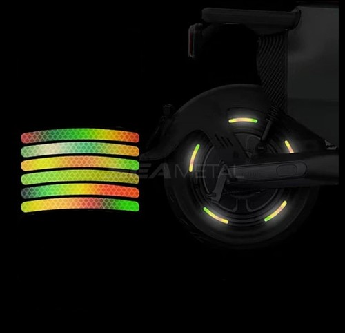 Leuchtaufkleber Reflektoren Fahrrad Aufkleber Kleidung selbstklebend Sticker - Bild 18 von 19