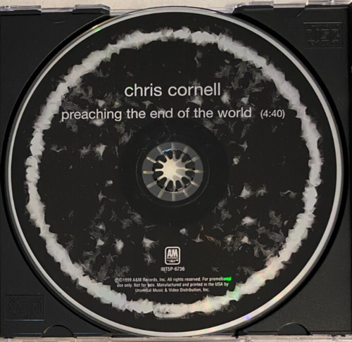 Chris Cornell – Preaching The End Of The World CD Single 1999 Promo - Picture 3 of 3