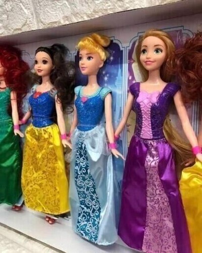 Diversity Pretty Princesses Disney Doll Set of 6 Pcs Pretend Play Gift New - Picture 2 of 2