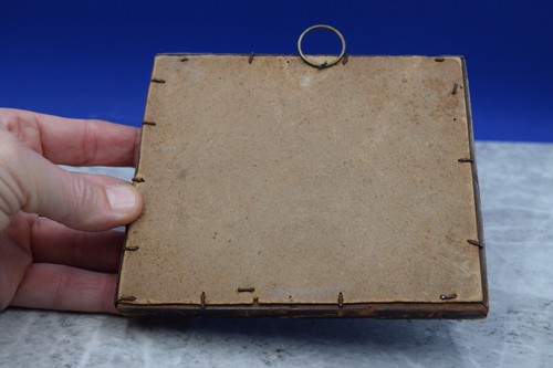 + Relicario antiguo enmarcado con 3 reliquias en el interior + 6" x 5" + (CU94) cáliz co. - Imagen 5 de 12