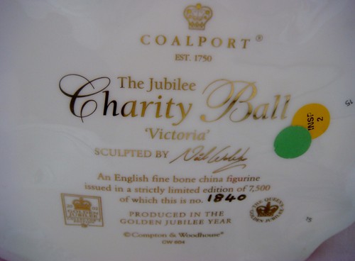 L/E COALPORT FIGURINE-THE JUBILEE CHARITY BALL"VICTORIA" WITH CERTIFICATE - Picture 11 of 11