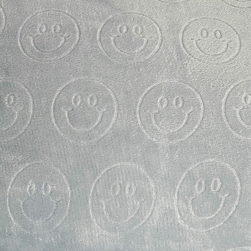 Kissenbezug 2 Stück Sham Set geprägt Plüsch blau Smiley 20" x 26" Standard/Queen - Bild 5 von 8