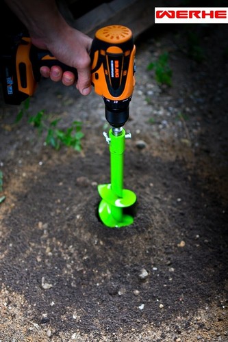 Taladro de tierra WERHE para taladro con adaptador HEX ⌀150 mm, 80 cm de longitud - Imagen 6 de 6