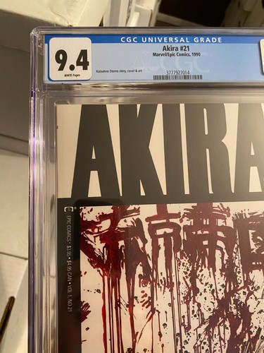 AKIRA #21 MARVEL EPIC KATSUHIRO OTOMO CGC 9.4! SEE PICS! RARE HIGH GRADE! WOW! - Picture 2 of 9