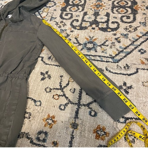 Standard James Perse Olive Green Full Zip Utility Military Jacket Small - Bild 15 von 15