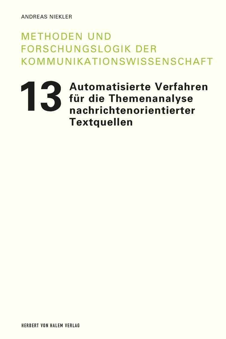 Andreas Niekler | Automatisierte Verfahren Für Die Themenanalyse...