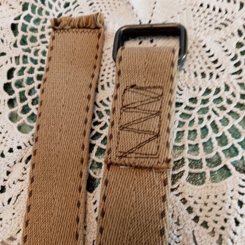 Cintura in tela con fibbia doppio anello - Foto 6 di 7