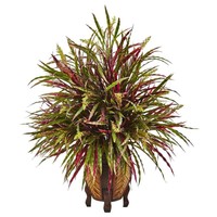 Nearly Natural Autumn Grass Arrangement In Green on sale Nearly Natural Autumn Grass Arrangement In Green on sale
