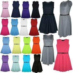 Filles Robe Patineuse Enfants Brillant Été de Soirée avec Ceinture Gratuite Filles Robe Patineuse Enfants Brillant Été de Soirée avec Ceinture Gratuite