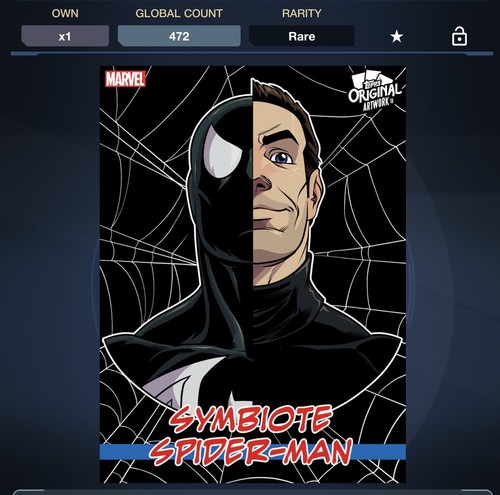 Juego de 11 cartas Topps Marvel Collect Digital Spider-Man People Biddix Original Art PREMIO - Imagen 5 de 12