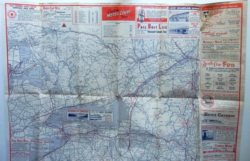 1966 Eastern Motor Courts MOTEL Map 2 AUTO TRAVEL AMERICANA Canada to Maryland - Picture 3 of 6