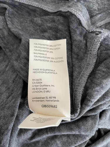 Free People Vella Tee Black Short Sleeve Relaxed Fit Woman’s Small Burnout Tee - Picture 11 of 17