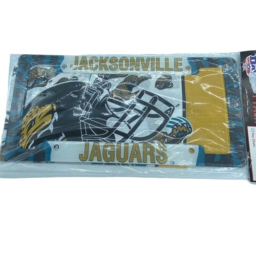 NFL Jacksonville Jaguars License Plate Frame Neck Scarf Decor Football Helmet - Picture 4 of 6