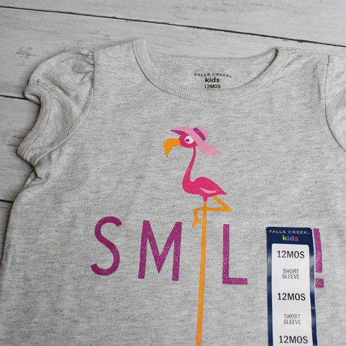 Falls Creek Baby Girl's Short Sleeve Tee Tops Size 12 Months Lot - Picture 5 of 7