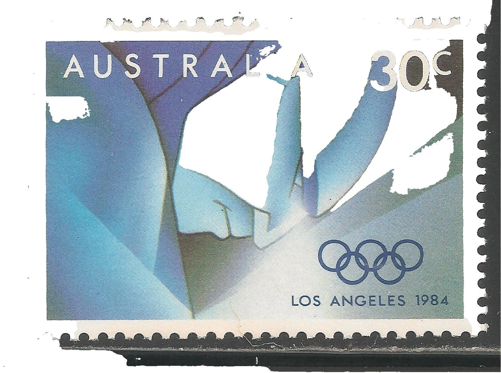 Juegos Olímpicos de varios colores los individuos de estampillas australianas