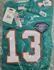 Dan Marino Miami Dolphins 94 Aqua Authentic Mitchell & Ness NFL Jersey 40 Medium