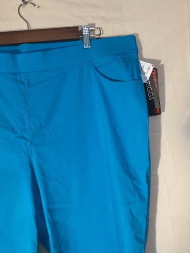 Briggs Capri Pants Women’s plus 22 W Blue Comfort Waistband Hidden Elastic NEW - Picture 3 of 13