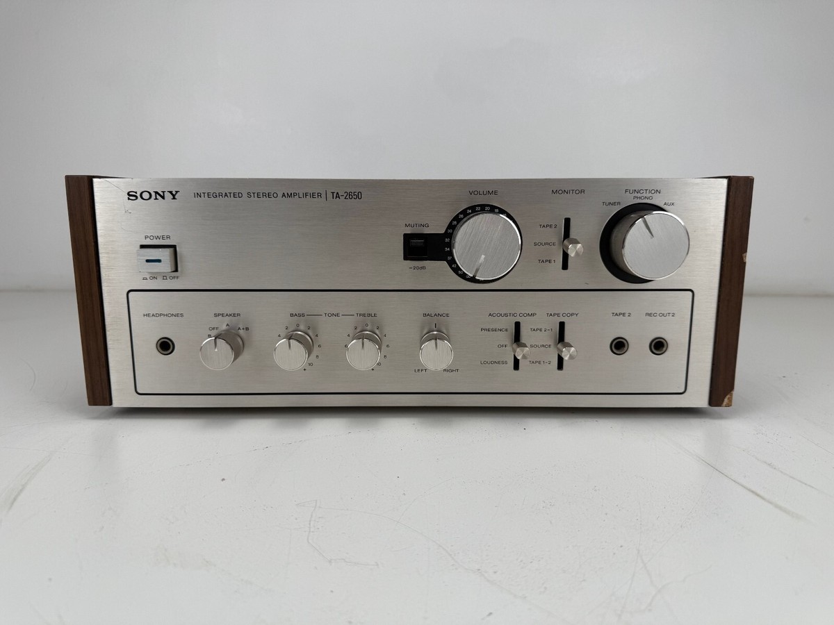 SONY　TA-2650 Sony TA-2650 Integrated Stereo Amplifier - Serviced | eBay