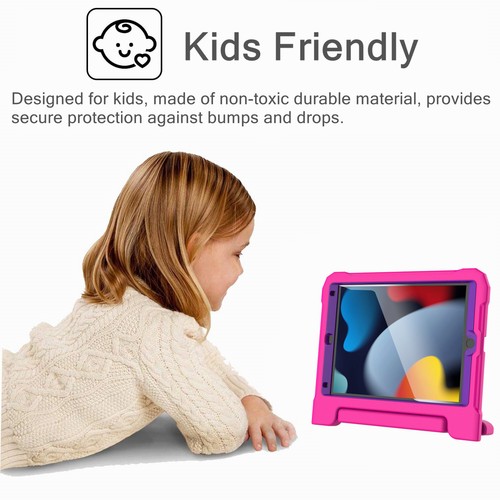 Funda con soporte para iPad 10.2" 9a 8a 7a generación para niños + protector de pantalla - Imagen 53 de 64