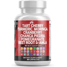 60 Capsules Cranberry, Celery, and Quercetin Sour Cherry Extract Capsules