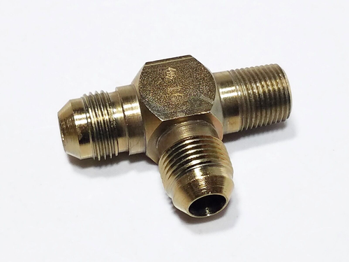 (3) WH TF5755x8 1/2" JIC 37 Tubo OD x 3/8" NPT MASCHIO Run Raccordo a T Flare-Twin - Foto 2 di 7