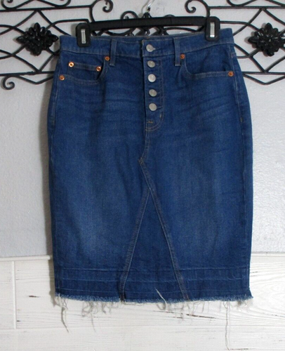 Gap Denim Skirt Size 27 Waist Knee Lenght Stretch