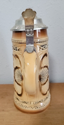 German Potsdam Sanssouci Large 10 inch Lidded Stein - Picture 8 of 8