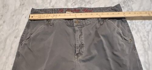 Territory Ahead Pants Mens 36x32 Gray Cotton Belt Loops Pockets - Picture 9 of 16