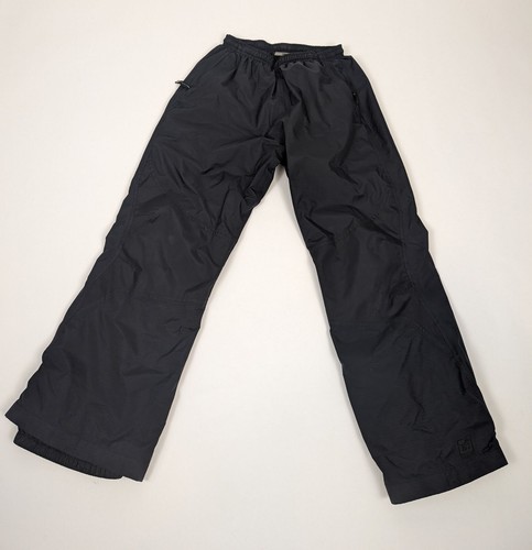 Boys REI Elements Snow Ski Pants Lined Black Size L (12-14) Adjustable